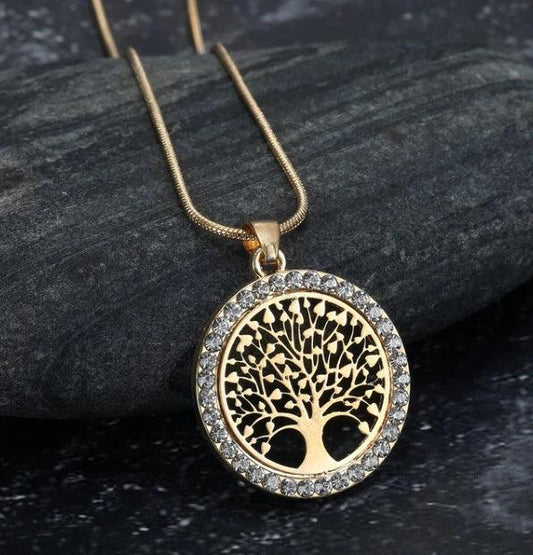 Tree Of Life Necklace - Daily Wear Gold