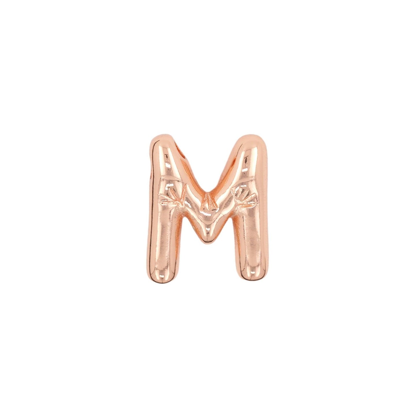 Glossy Letters Pendant Necklace | Fashion Wear M Rose Gold