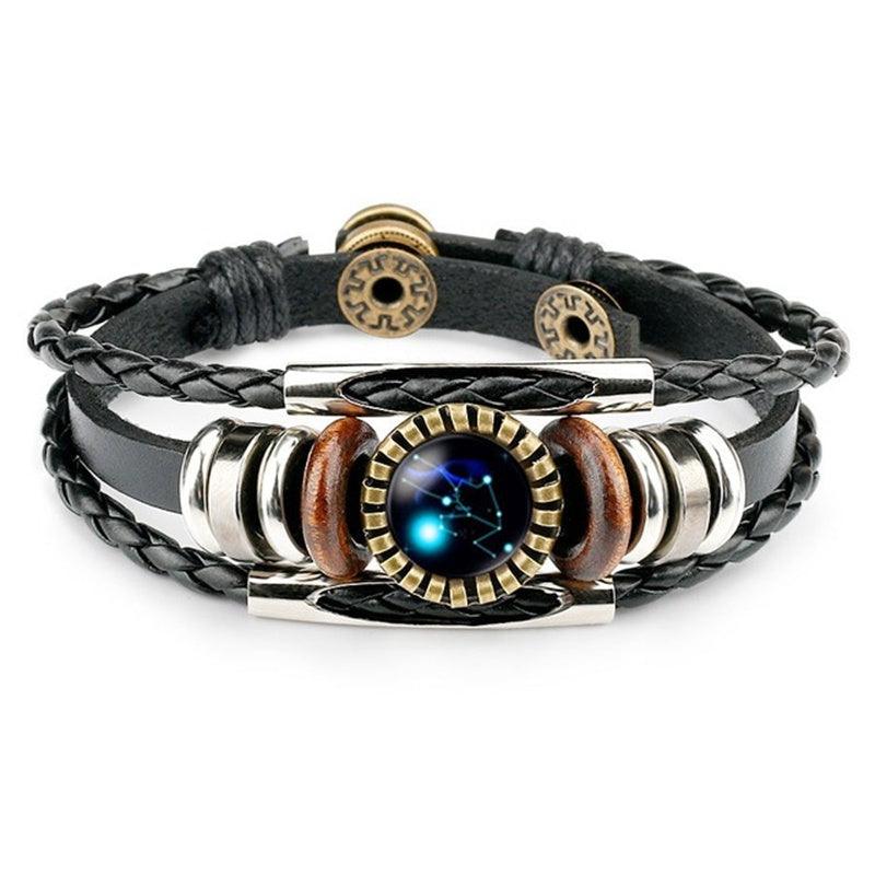 Elegant Zodiac Sign Bracelets | Leather Jewelry Taurus