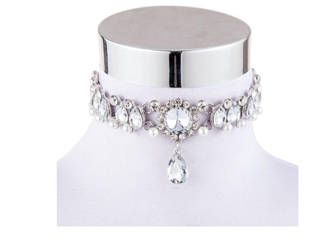 Ocean Goddess Crystal Choker Necklace | Fashion Collection