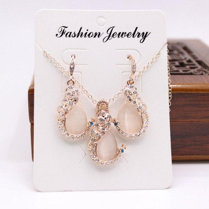Elegant Waterdrop Rhinestone Jewelry Set | Daily Wear