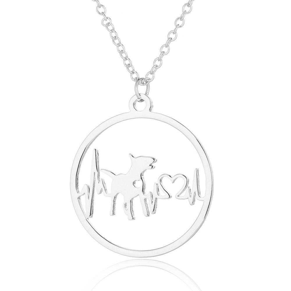 Pet Dog Paw Print Pendant Necklace | Pet Collection