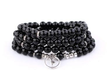 Lotus Life Tree Bracelet - Fashion Wear Black yoga man 32