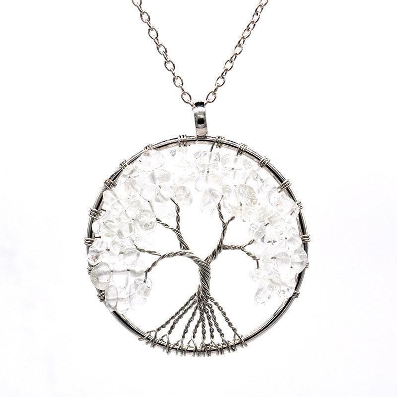 Kabala Life Tree Necklace | Fashion Jewelry White Chain