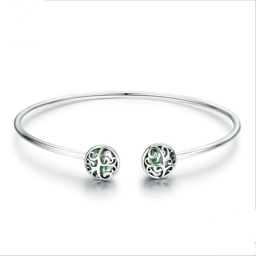 Sterling Silver S925 Life Tree Bracelet | Daily Wear Silver