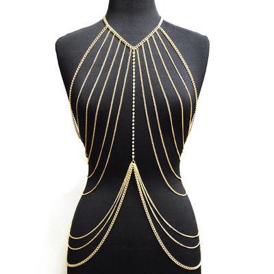 Full Body Long Chain | Fashion Wear Gold