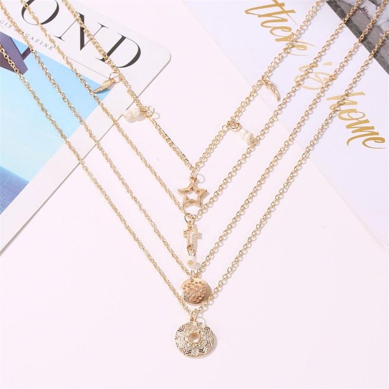 Hollow Five-pointed Star Pendant Necklace | Daily Wear
