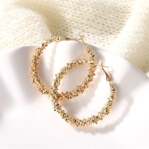 Golden Round Earrings 1