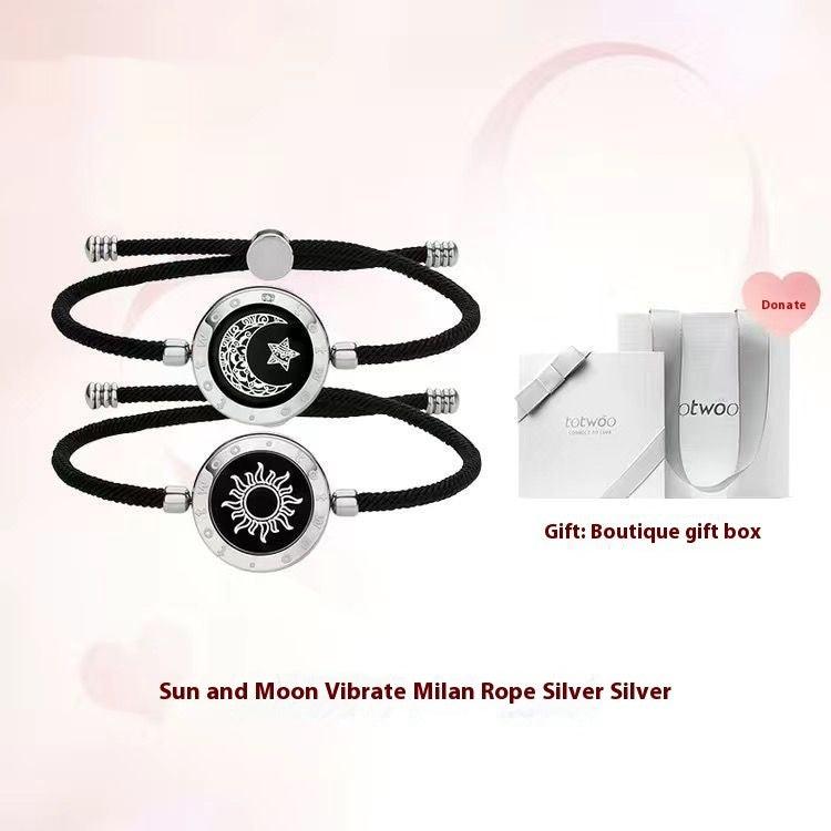 Sun-Moon Smart Sensing Couple Bracelet | Fashion Jewelry Nature