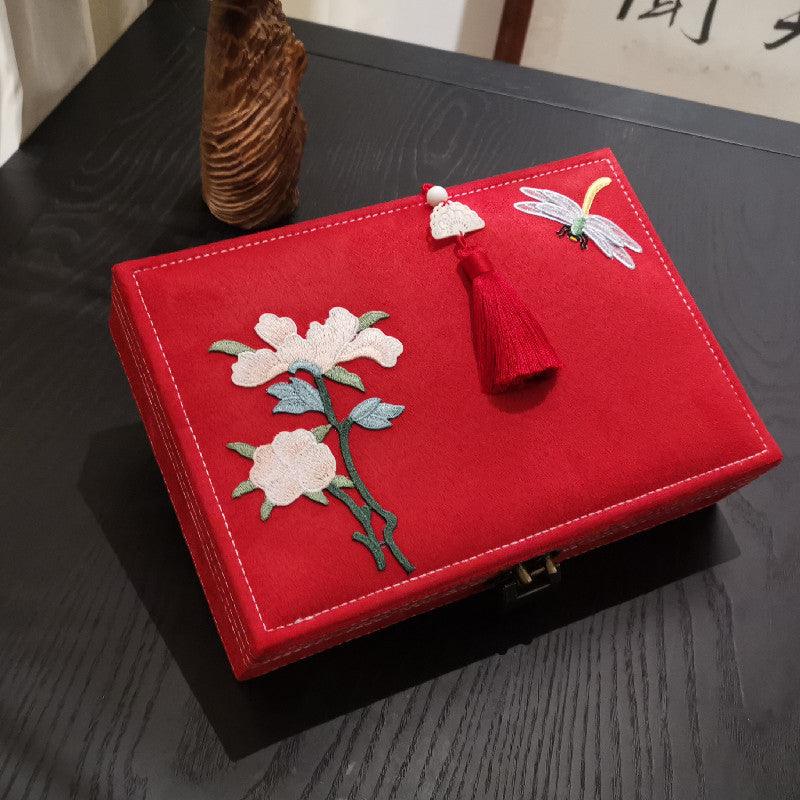 Flannel Jewelry Box | Daily Collection Red
