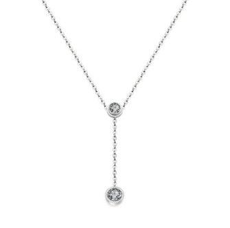 18K Rose Gold Drill Necklace - Daily Wear Steel