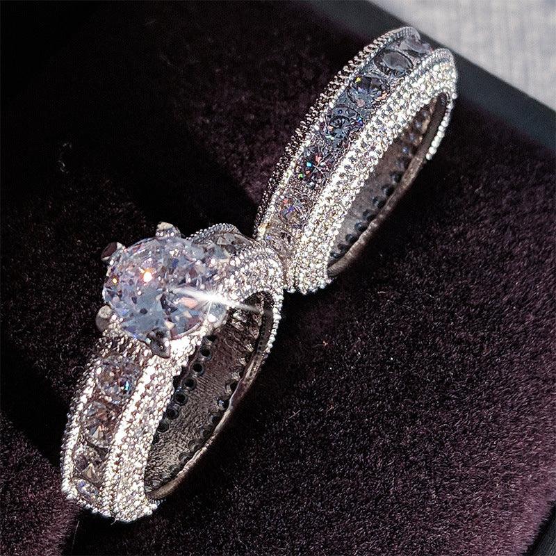 Sparkling Silver Wedding Ring | Weeding Collection