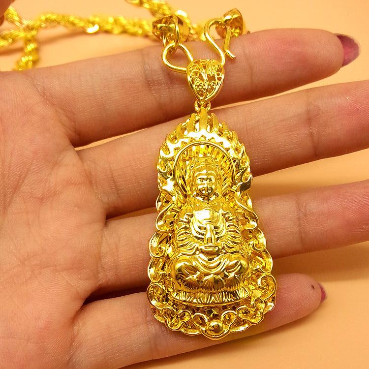 Hemp Rope Gold Necklace - Tarot Card Reader 4style Pendant