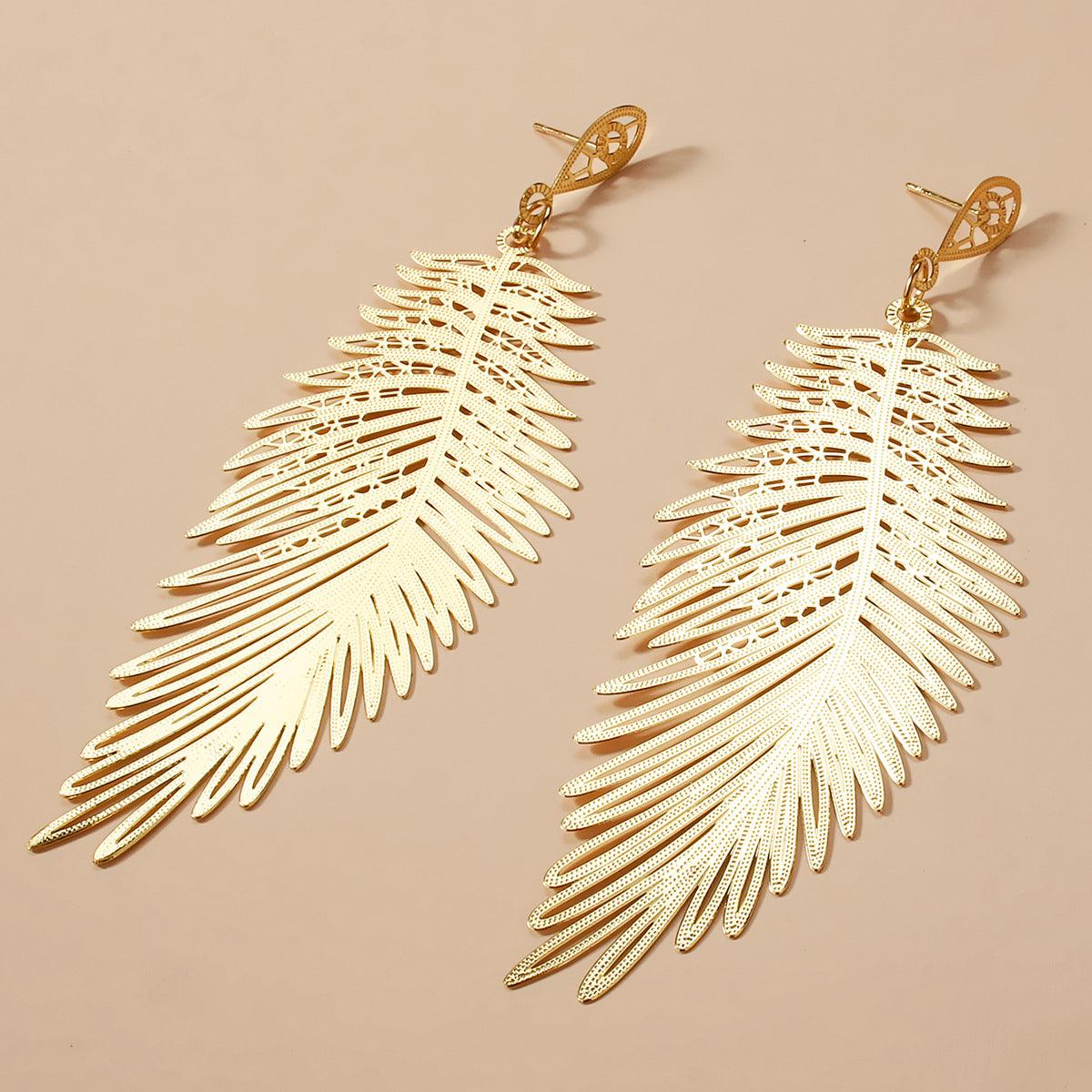 Simple Hollow Leaf Earrings | 2025