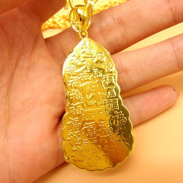 Hemp Rope Gold Necklace - Tarot Card Reader