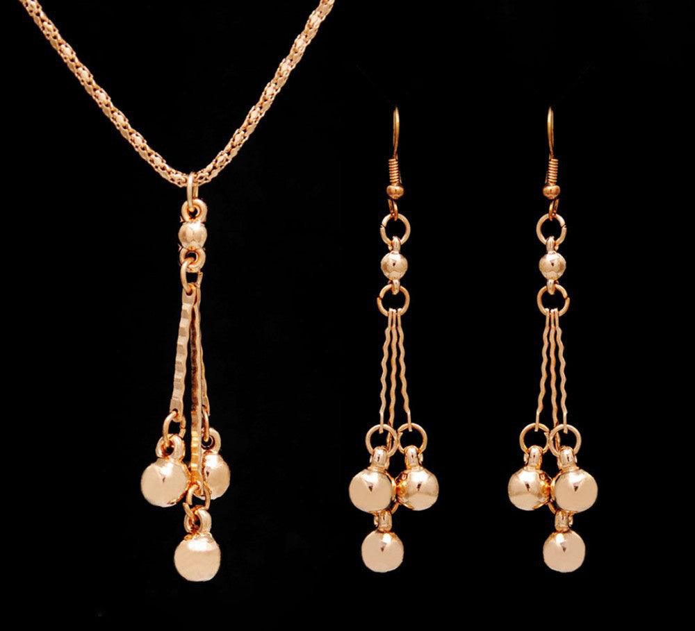 Elegant Earrings Necklace Jewelry Set | Party Wear
