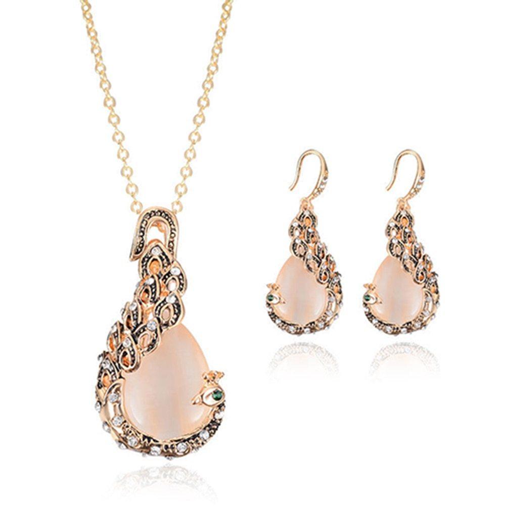 Elegant Waterdrop Rhinestone Jewelry Set | Daily Wear