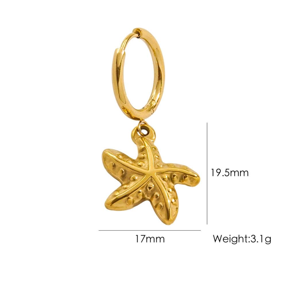 Tropical Beach Wind Starfish Earrings | Beach Wear L