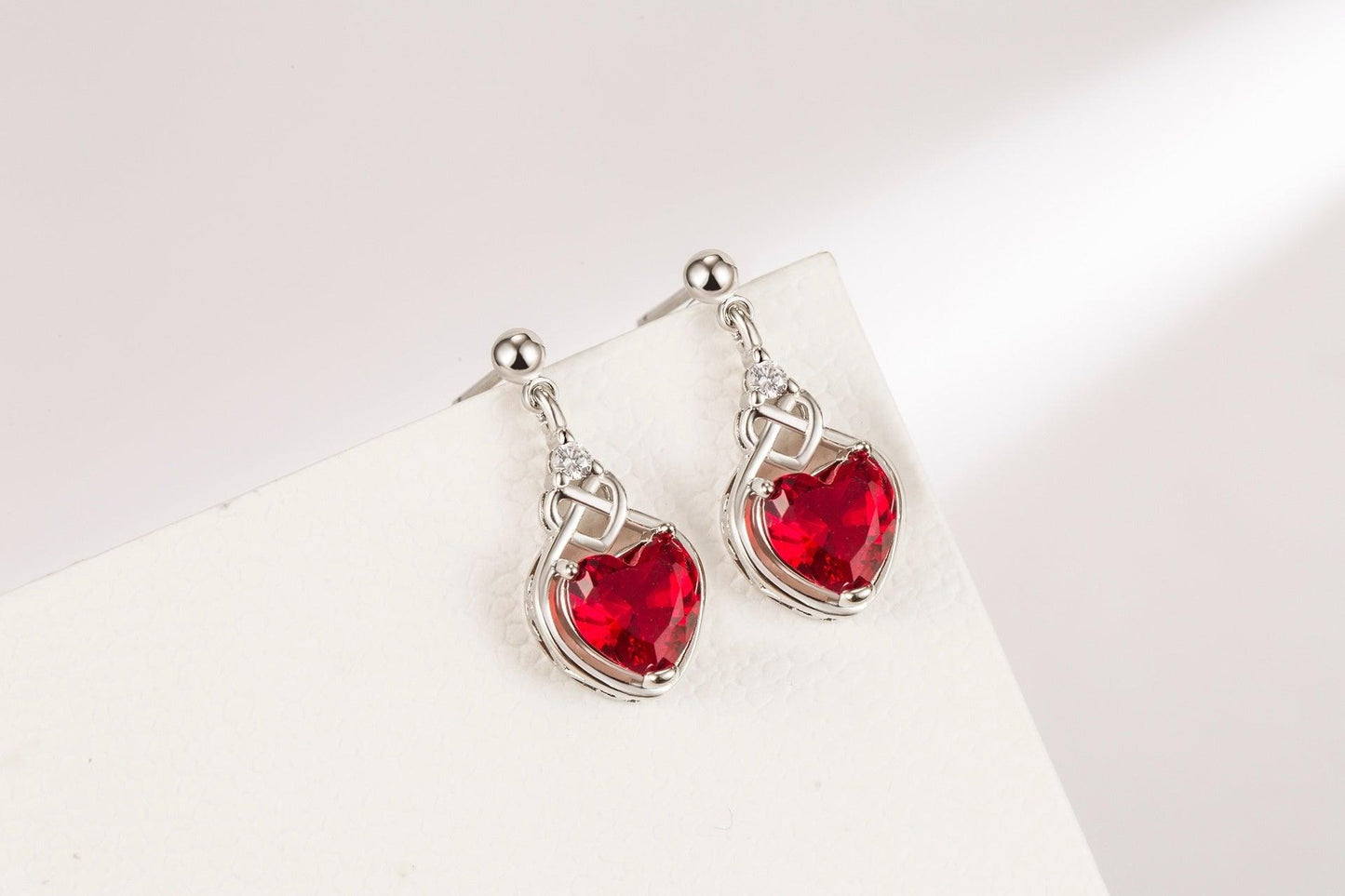 Heart-shaped Ruby Jewelry Suite | Daily Wear
