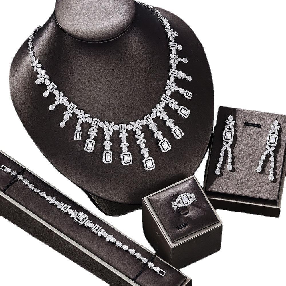 Crystal Gemstone Jewelry Set | Fashion Wear