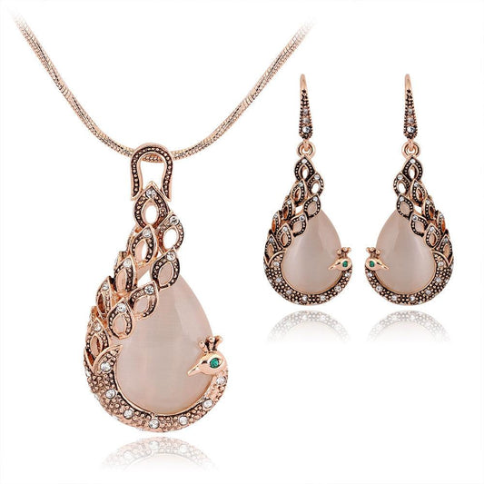 Exquisite Peacock Jewelry Set | Daily Wear Peacock