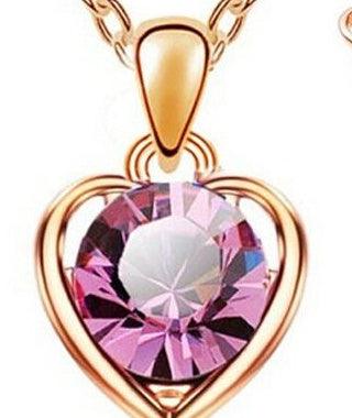 Peach Heart Jewelry Set | Daily Wear Collection