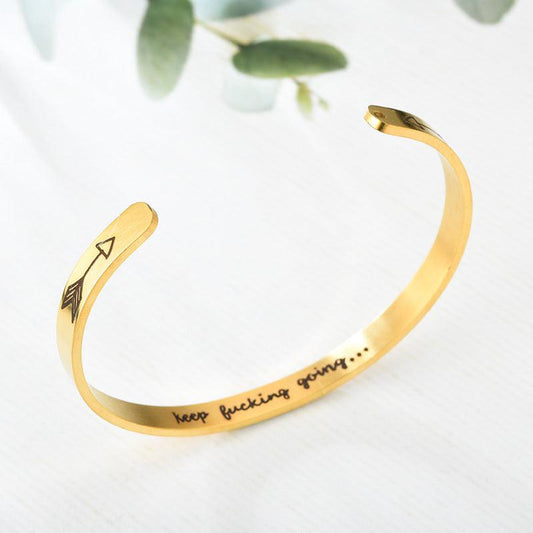 Golden Charms Bracelet For Woring Women Gold arrow