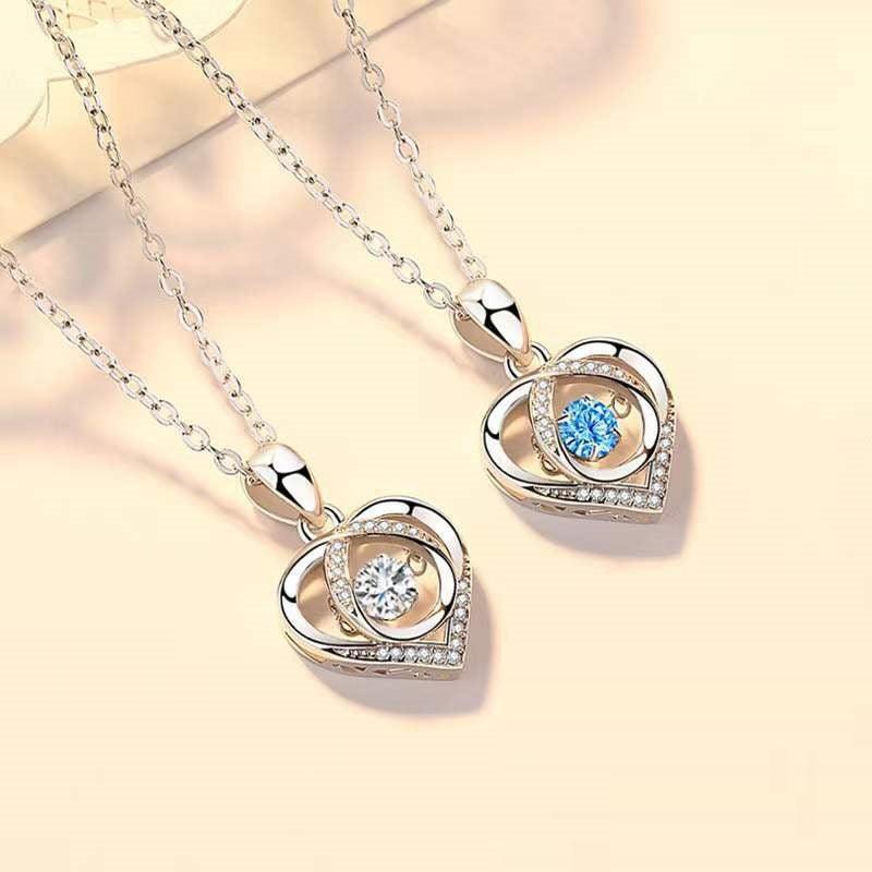 S925 Beating Heart-shaped Necklace