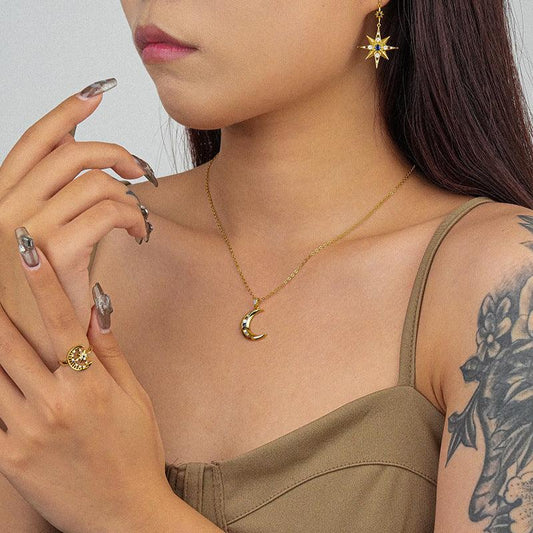 925 Sterling Silver Moon Necklace 2025 - Daily Wear