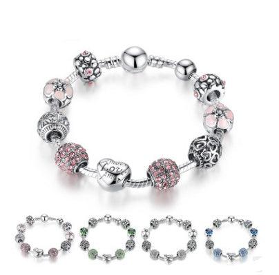 Elegant Silver Charm Bracelet | Fashion Jewelry