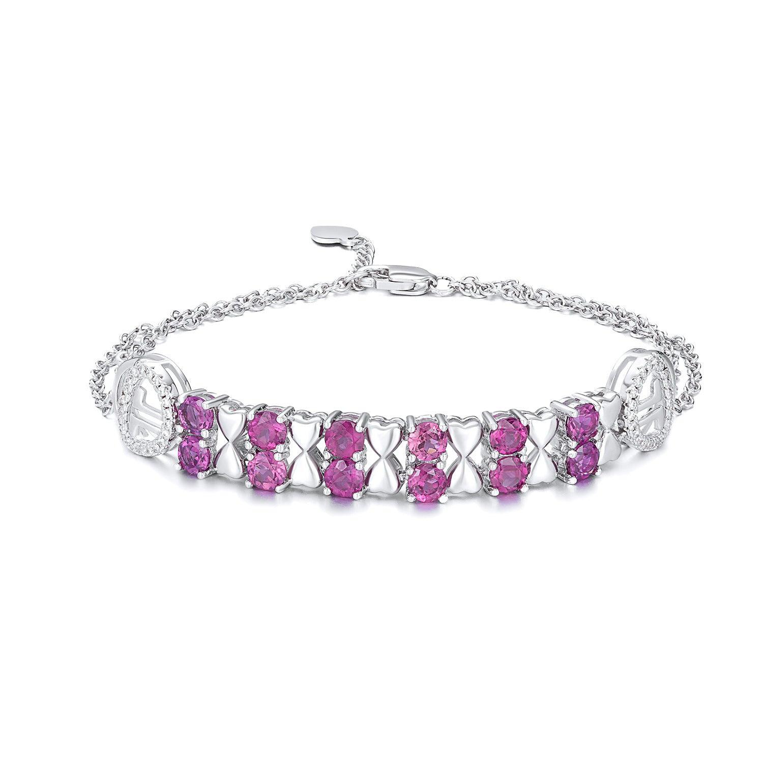 Elegant Purple Garnet Bracelet | Daily Wear Purple