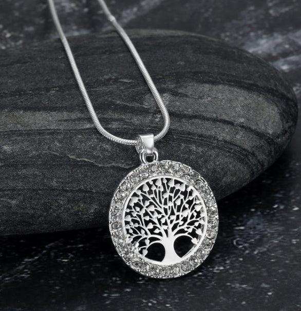 Tree Of Life Necklace - Daily Wear Silver
