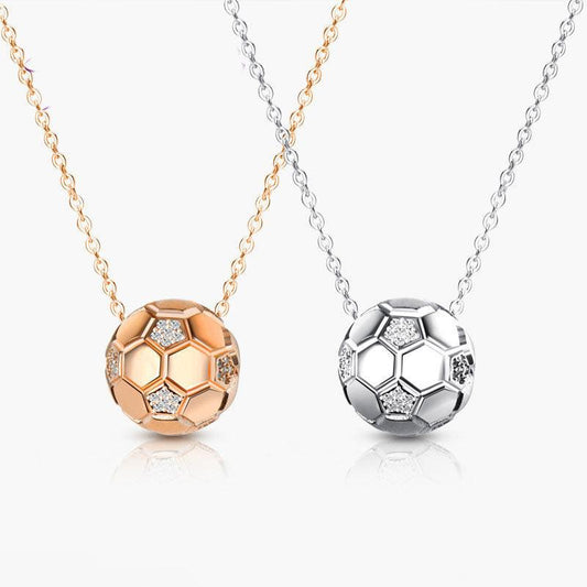 Football Pendant Necklace for sports fans | Daily Wear Silver