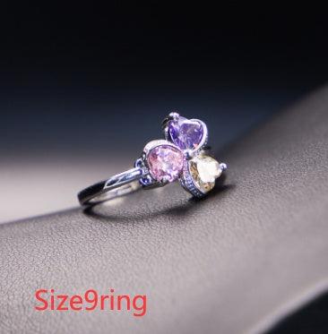 Clover Zircon Diamond Jewelry Set | Daily Wear J