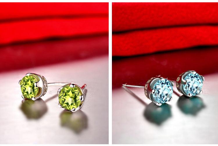 Peridot S925 Sterling Silver Earrings