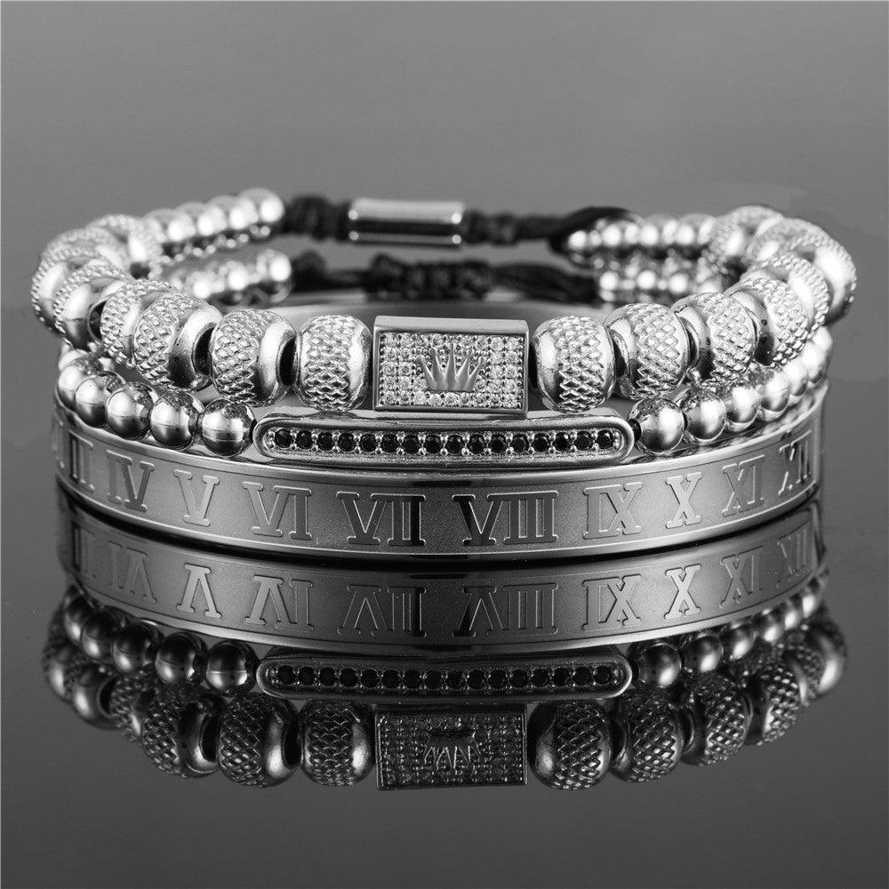 Vintage Crown Braided Bracelet | Fashion Jewelry