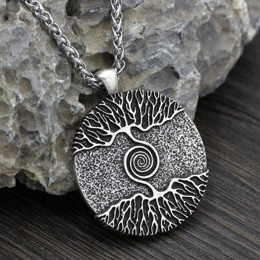 Double-Sided World Tree Pendant Necklace | Fashion Wear