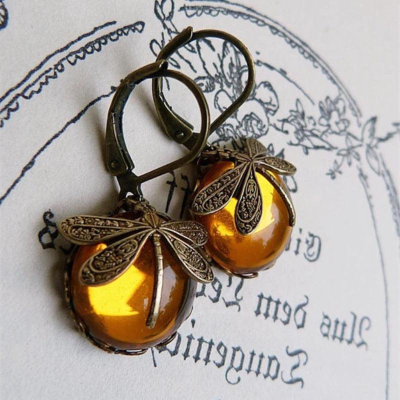 Hanging Vintage Dragonfly Pendant Earring | Daily Wear