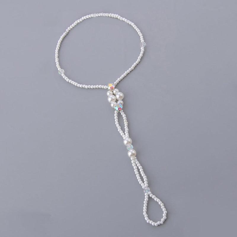 Crystal Beaded Anklet | Beach Collection