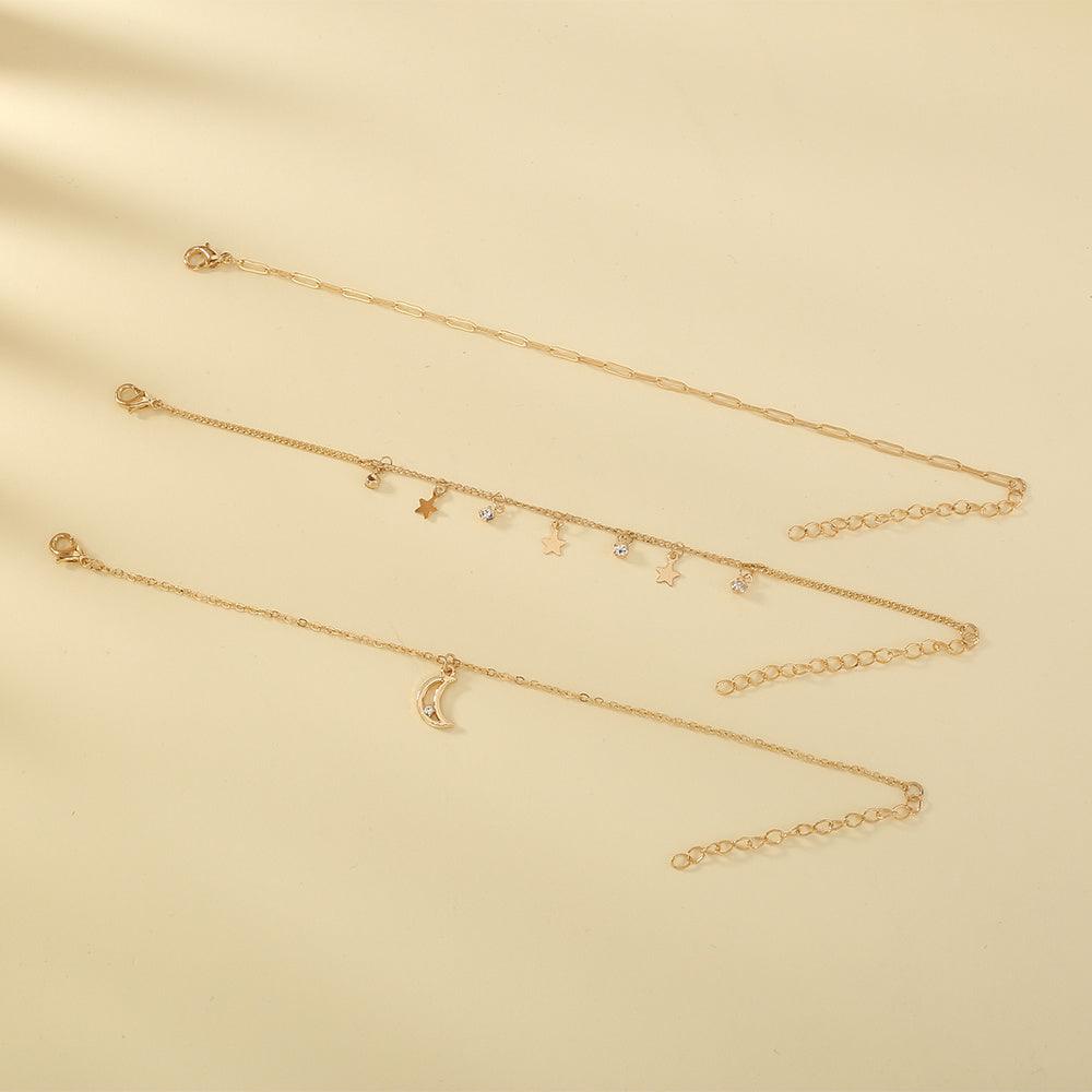 Elegant Star Moon Tassel Bracelet | Beach Collection A