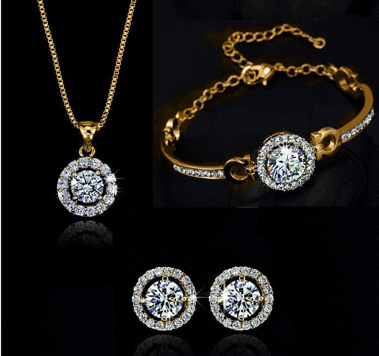 Elegant Versatile Jewelry Set | Daily Wear Gold Set of 3