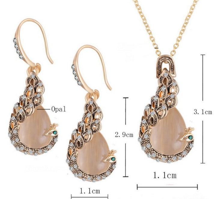 Elegant Waterdrop Rhinestone Jewelry Set | Daily Wear