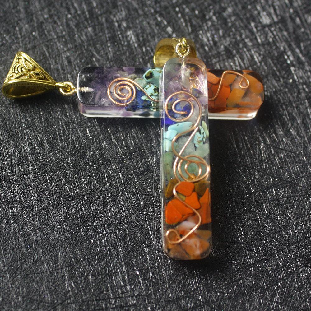 Gravel Seven Chakra Spirit Pendant Necklace