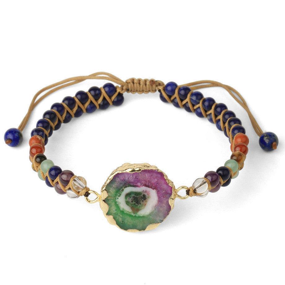 Agate Natural Beaded Bracelet | Yoga Collection