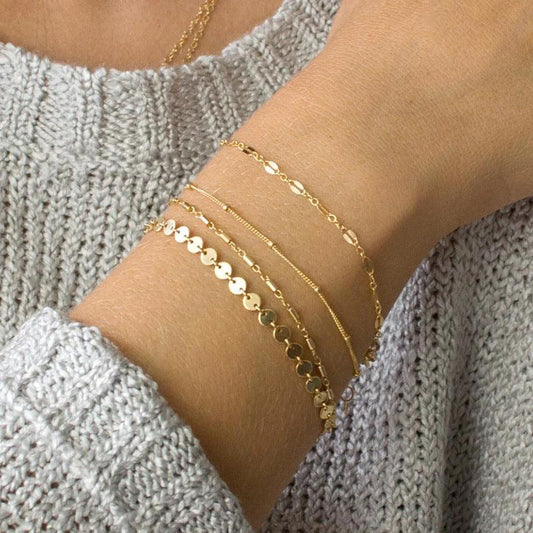 Elegant 4-Pack Set Bracelets | Daily Wear
