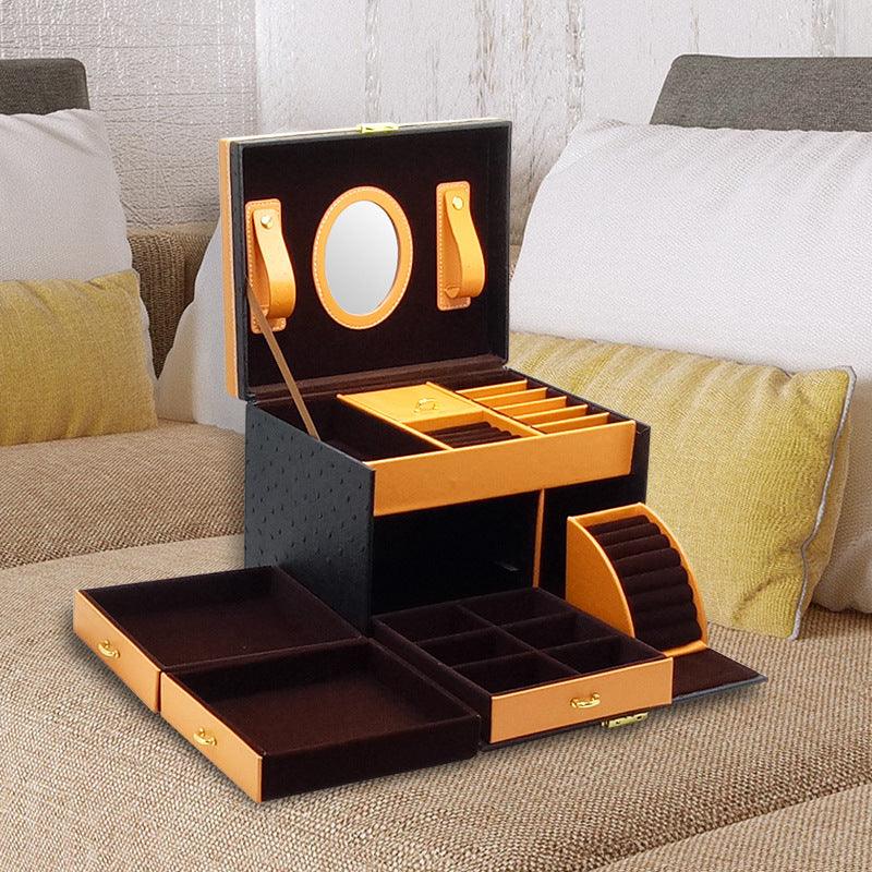 High-end Leather Jewelry Storage Drawer | Jewelry Storage
