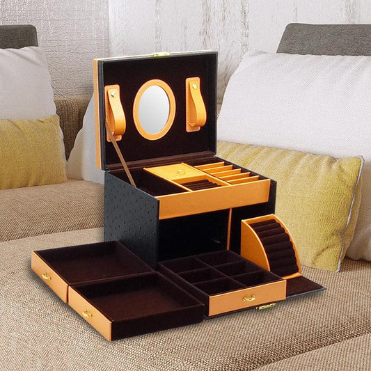 High-end Leather Jewelry Storage Drawer | Jewelry Storage