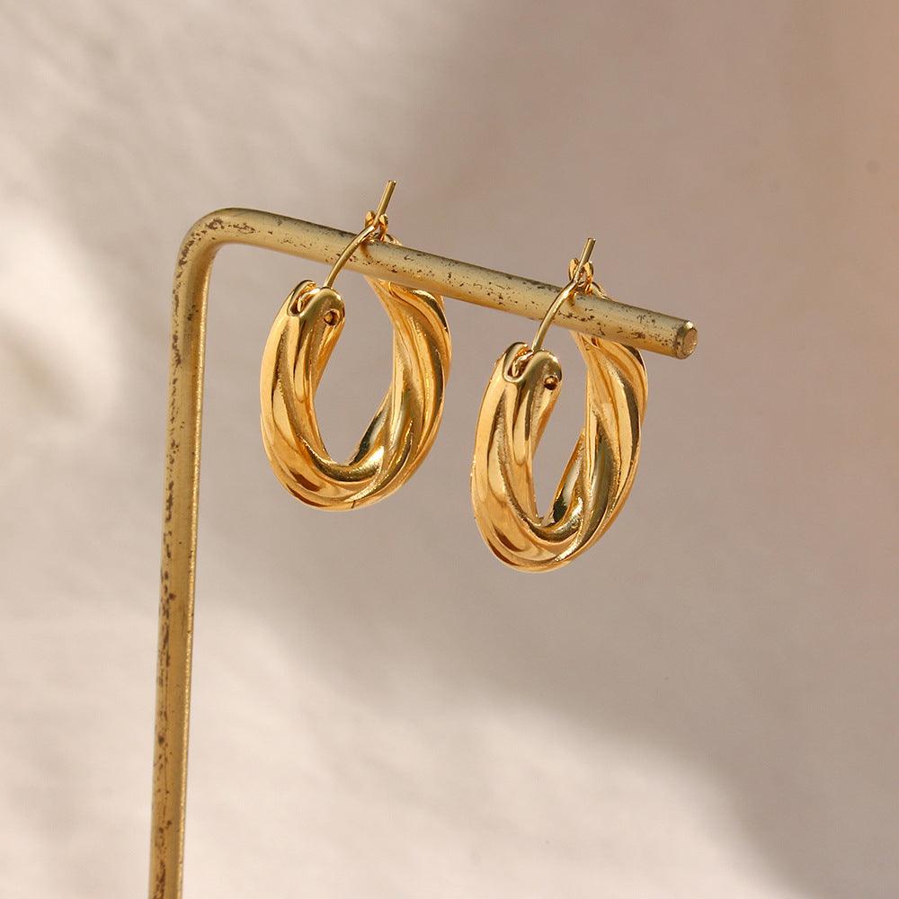 Denisse Twisted Hoop Earrings | 2025