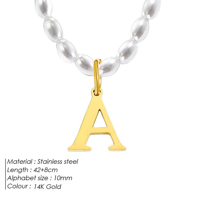 Elegant Alphabet Necklace | Daily Wear 2025 A 14k Gold