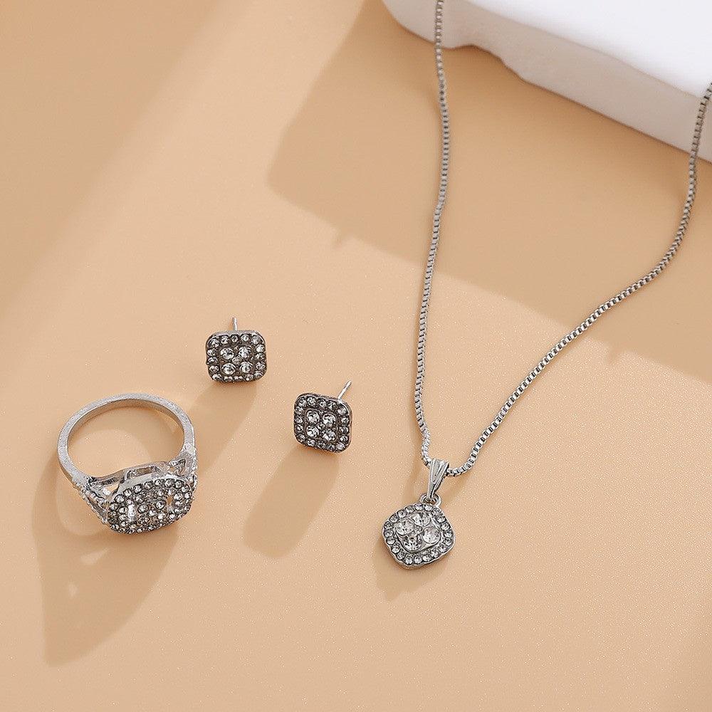 Engagement Three-piece Set | Wedding Jewelry